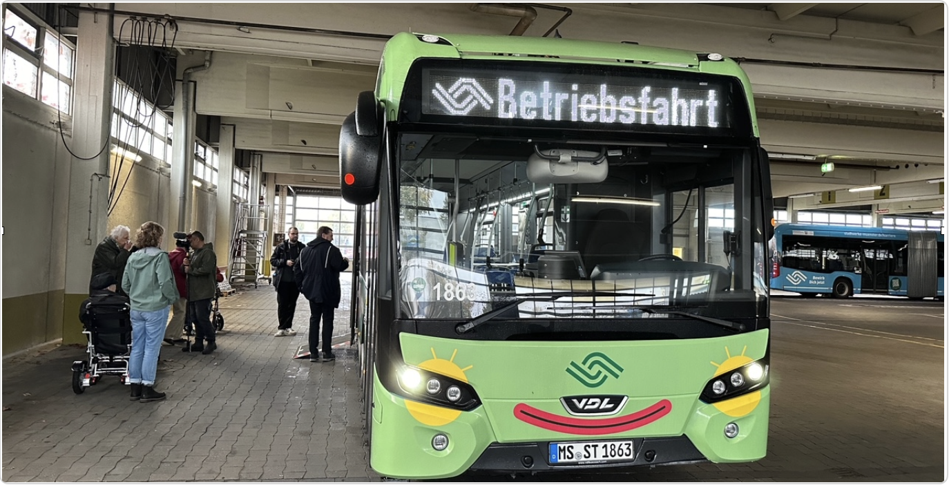 Bustraining bei den Stadtwerken Münster