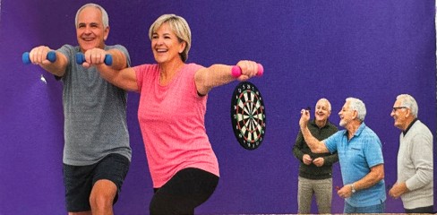 Seniorinnen und Senioren in Bewegung